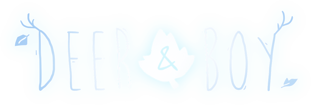 game logo deer and boy
